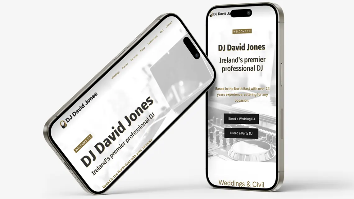 dj david jones bounce studios design client